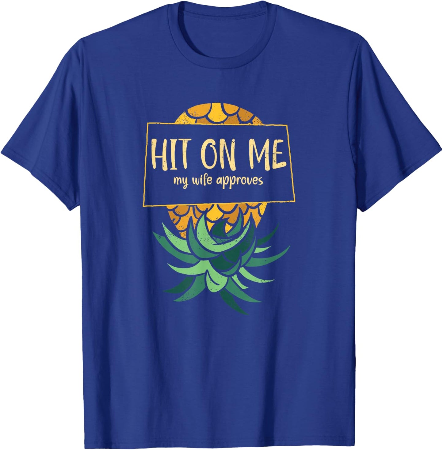 Women Men Upside Down Pineapple Subtle Swinger T-Shirt - T-Shirt | Royal