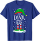 The Diva Elf Christmas Family Matching Xmas Group Funny T-Shirt - T-Shirt | Royal