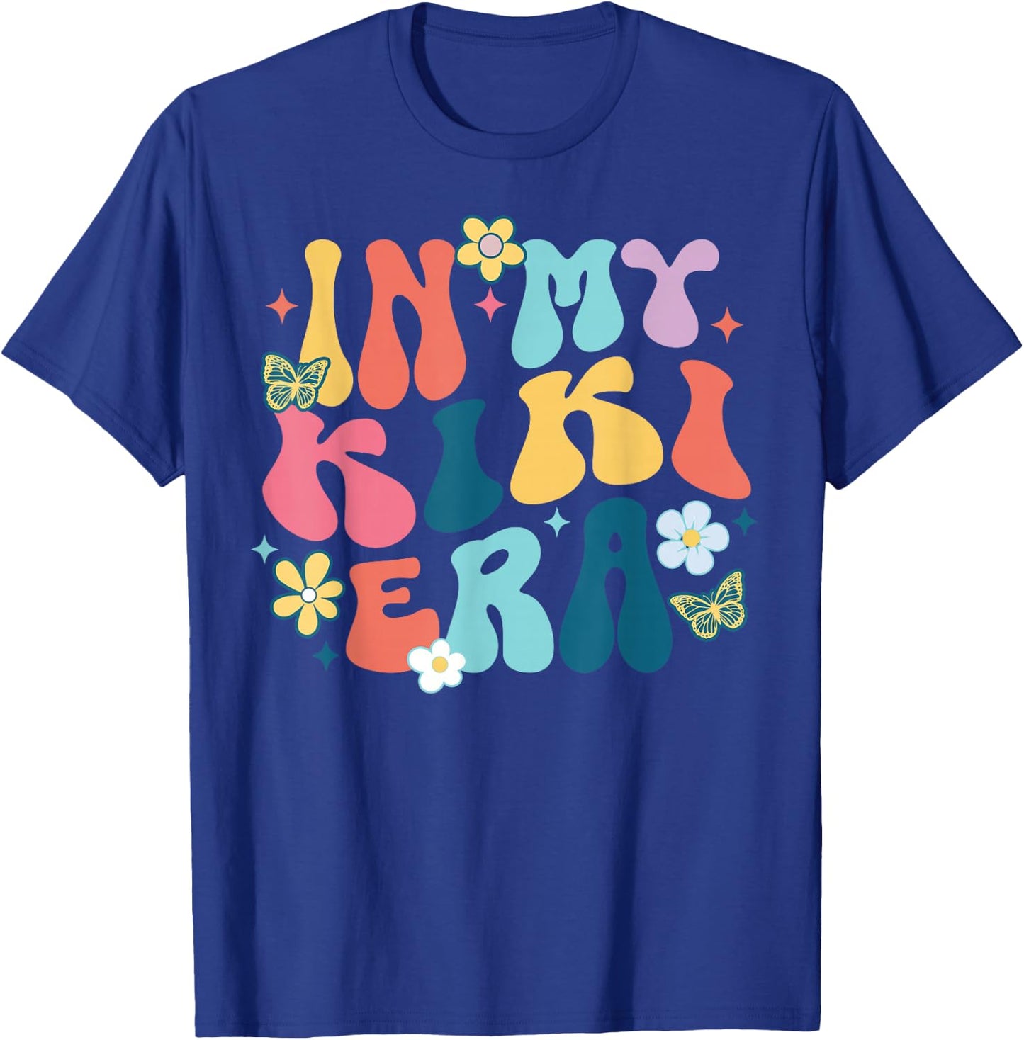 Retro Groovy In My Kiki Era Happy Mother's Day T-Shirt - T-Shirt | Royal