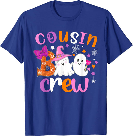 Cousin Boo crew Halloween matching shirts Halloween cousin T-Shirt - T-Shirt | Royal