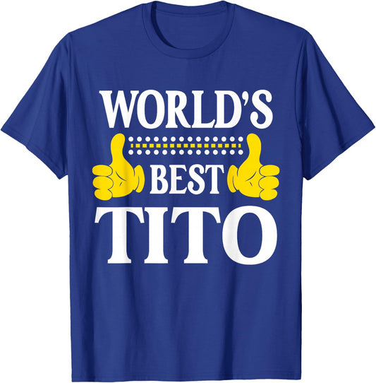 World's Best Tito Personal Name First Name Funny Tito T-Shirt - T-Shirt | Royal