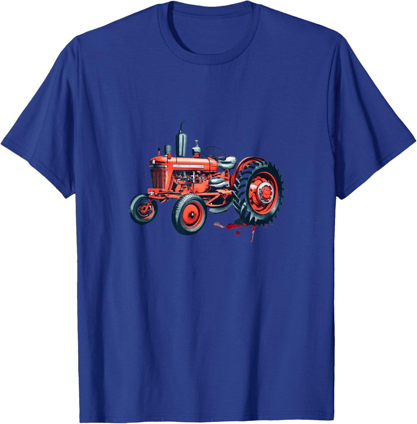 Farmal Model h Tractor Watercolor Graphic T-Shirt - T-Shirt | Royal