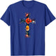 Elegant Silhouette Flowers Faith Floral Christian Cross T-Shirt - T-Shirt | Royal