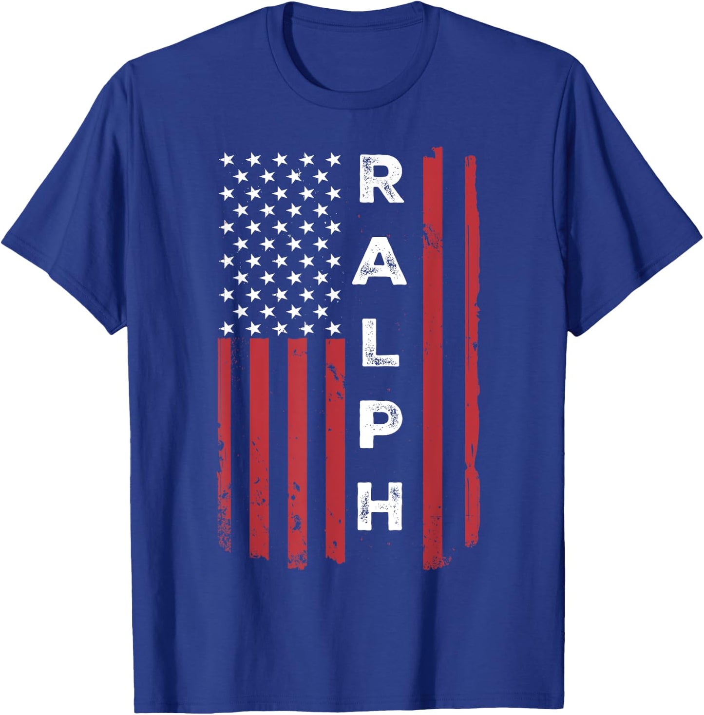 Ralph USA Flag American Flag Patriotic T-Shirt - T-Shirt | Royal
