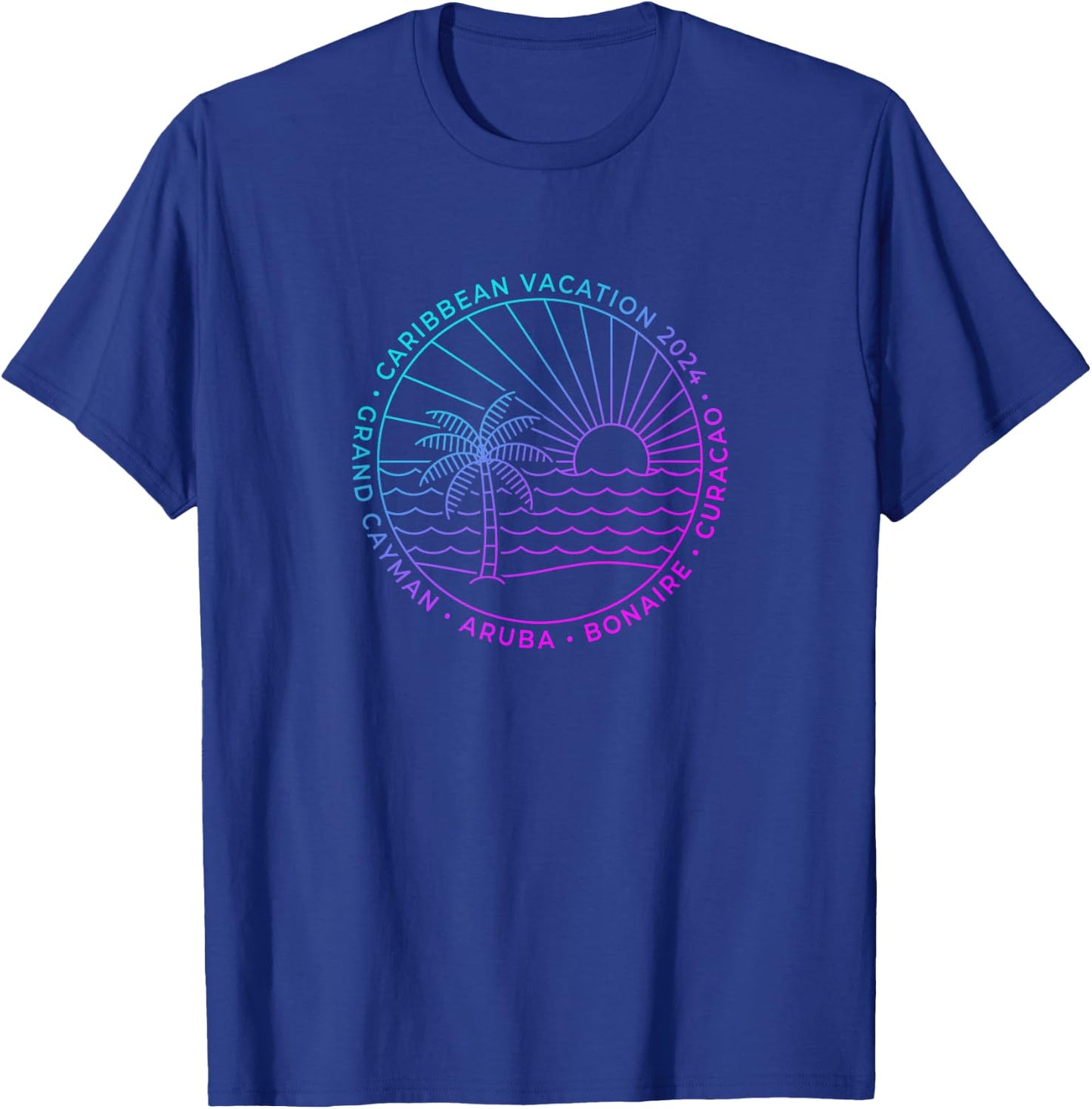 2024 Caribbean Cruise Vacation Grand Cayman ABC Islands T-Shirt - T-Shirt | Royal