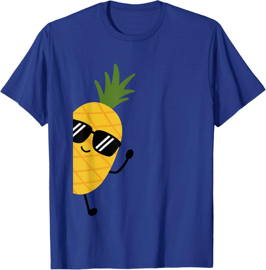 Kids Pineapple Shirt for Boys Or Girls | Cute Pineapple Gift T-Shirt - T-Shirt | Royal