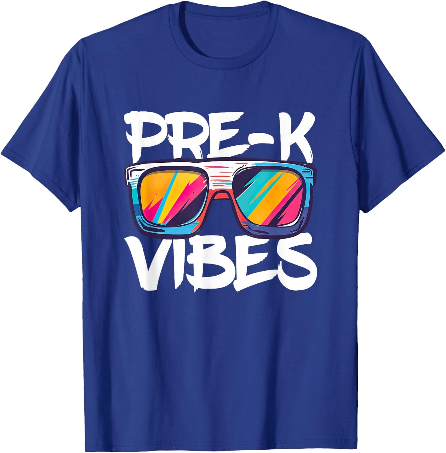 Pre-K Vibes Shirt Back To School PreK Boy Girl Teacher T-Shirt - T-Shirt | Royal
