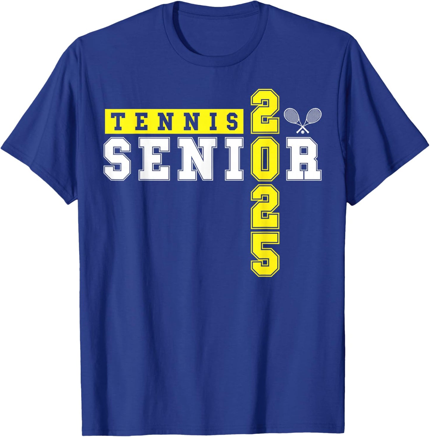 Tennis Senior Night Tennis Senior 2025 Graduation 18 T-Shirt - T-Shirt | Royal