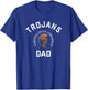 Virginia State University VSU Trojans Arched Dad T-Shirt - T-Shirt | Royal