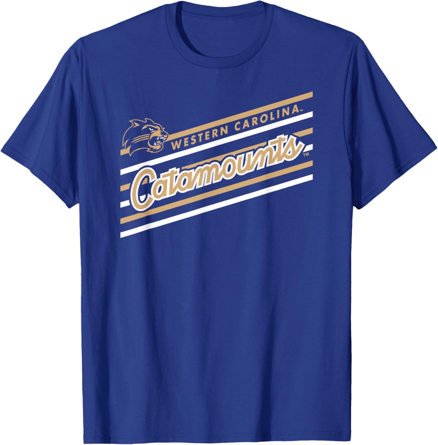 Western Carolina Catamounts Retro Performer Purple T-Shirt - T-Shirt | Royal