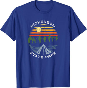 Nickerson State Park Massachusetts Camping Souvenir T-Shirt - T-Shirt | Royal