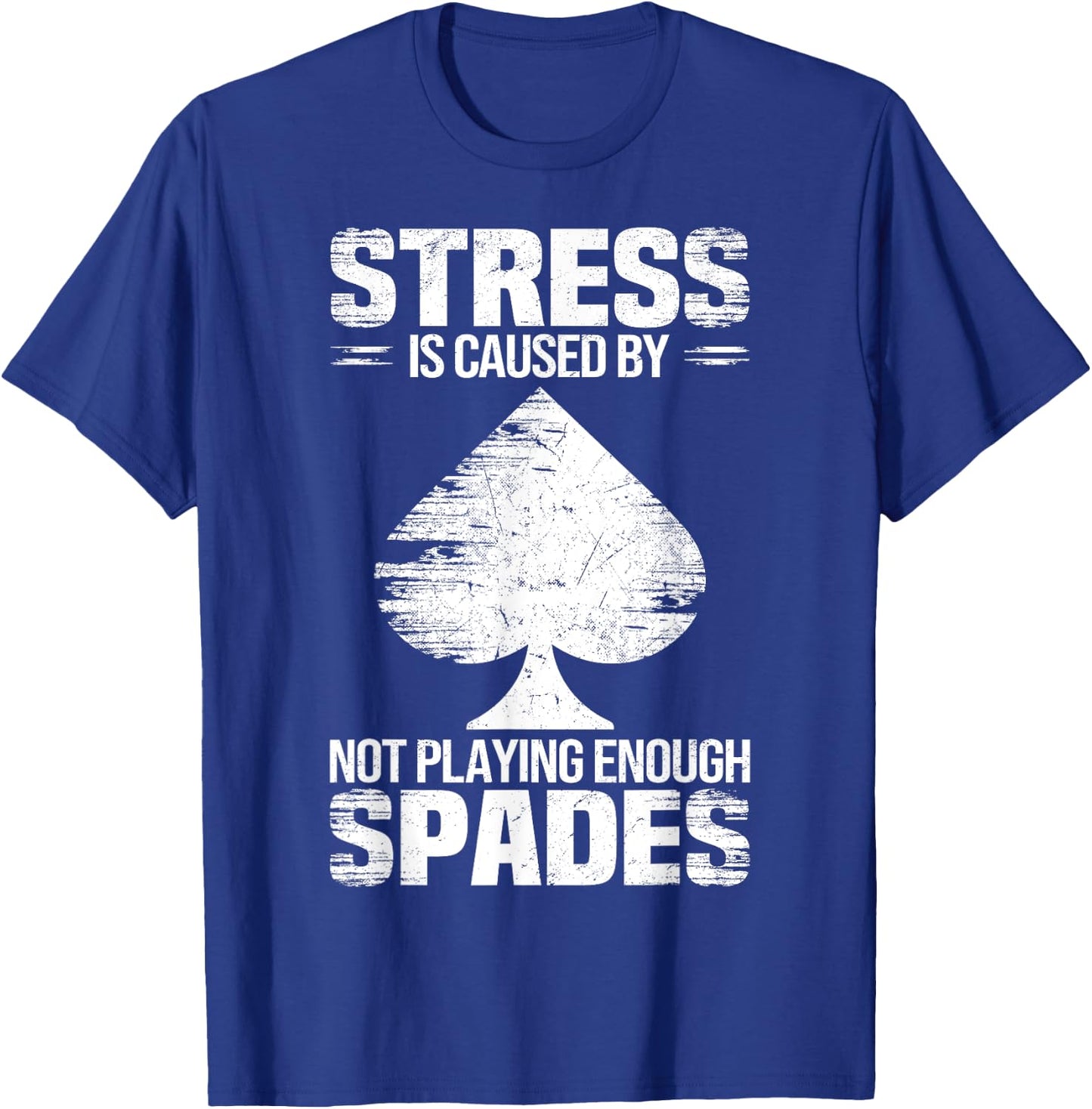 Spades Design for Funny Cards Spades Game Graphic T-Shirt - T-Shirt | Royal