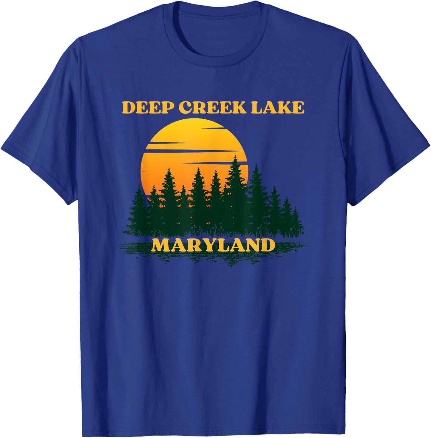 Deep Creek Lake Maryland T-Shirt - T-Shirt | Royal