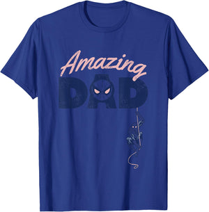 Marvel Spider-Man Father's Day Amazing Dad Retro T-Shirt - T-Shirt | Royal