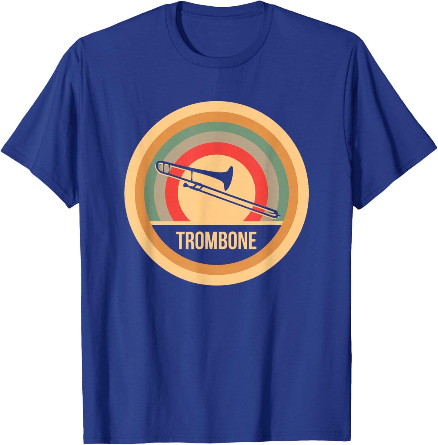 Retro Vintage Trombonist - Trombone Player T-Shirt - T-Shirt | Royal