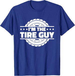 Tire Tech Technician & Tire Changer Quotes , -Adults, Tire Technician, Short Sleeve, Black, Small T-Shirt - T-Shirt | Royal
