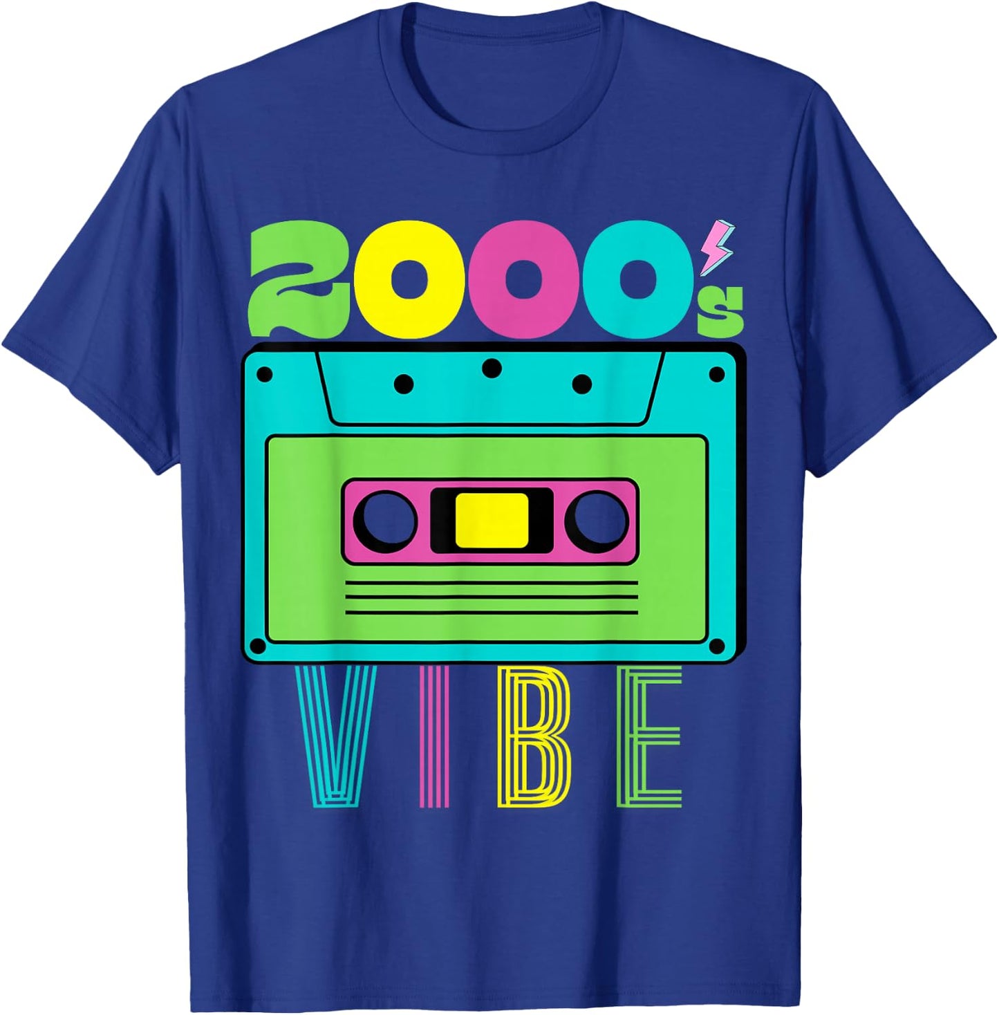 2000's Vibe Theme Party 2000s Costume Early 2000s 90's Tape T-Shirt - T-Shirt | Royal