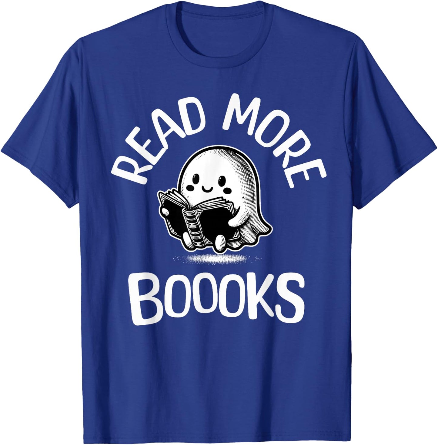 Vintage Halloween Teacher Women Reading Read More Books T-Shirt - T-Shirt | Royal
