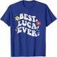 Retro Groovy Best LUCA Ever First Name Mother's Day Girl T-Shirt - T-Shirt | Royal