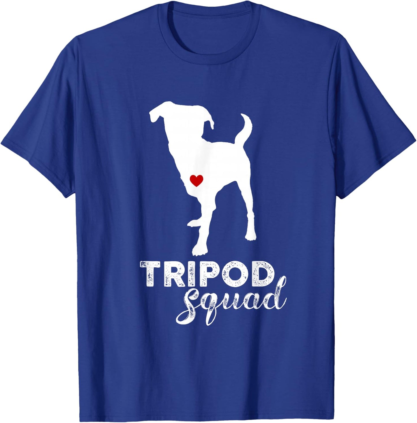 Original Sock Dogs Adult Tripod Dog , Black, Small, Short Sleeve, Cotton, Modern Sporty, Unique Amputation Awareness Theme, Enhanced Fit Construction T-Shirt - T-Shirt | Royal