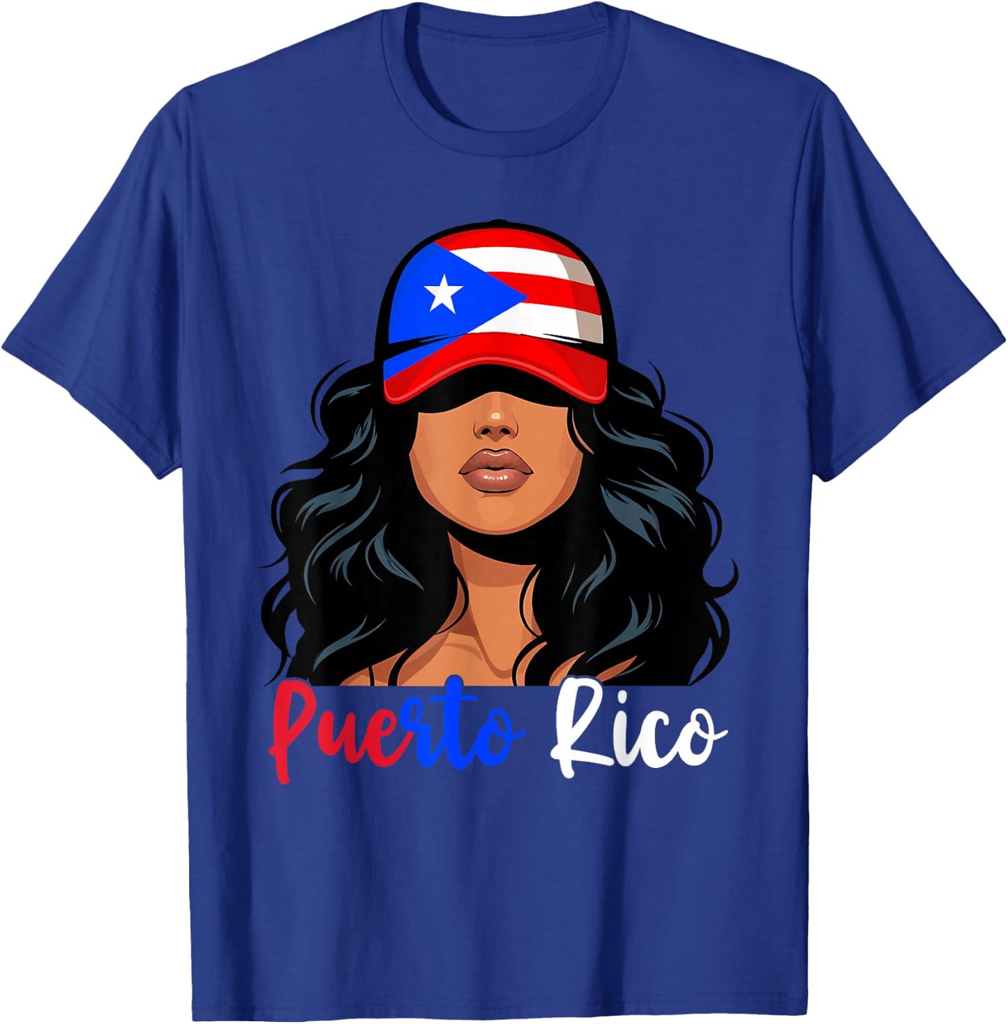 Puerto Rican Girl Puerto Rico Flag Proud Boricua Women T-Shirt - T-Shirt | Royal