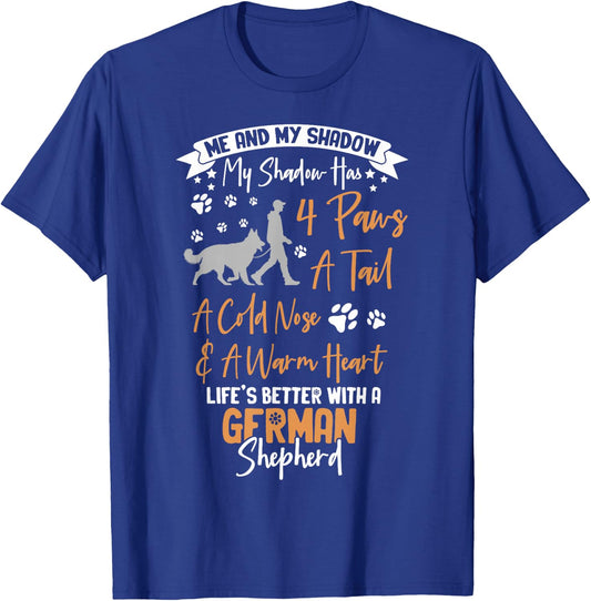 Me And My Shadow German Shepherd T-Shirt - T-Shirt | Royal
