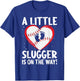 Baseball Pregnancy Announcement Spring Baby Rev T-Shirt - T-Shirt | Royal