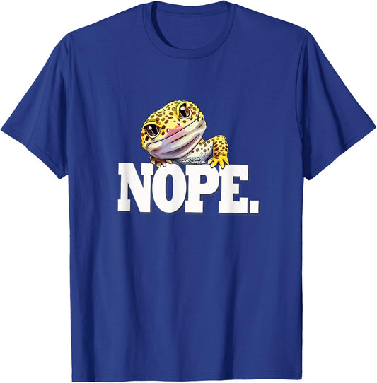 Reptile NOPE Leopard Gecko Lover T-Shirt - T-Shirt | Royal