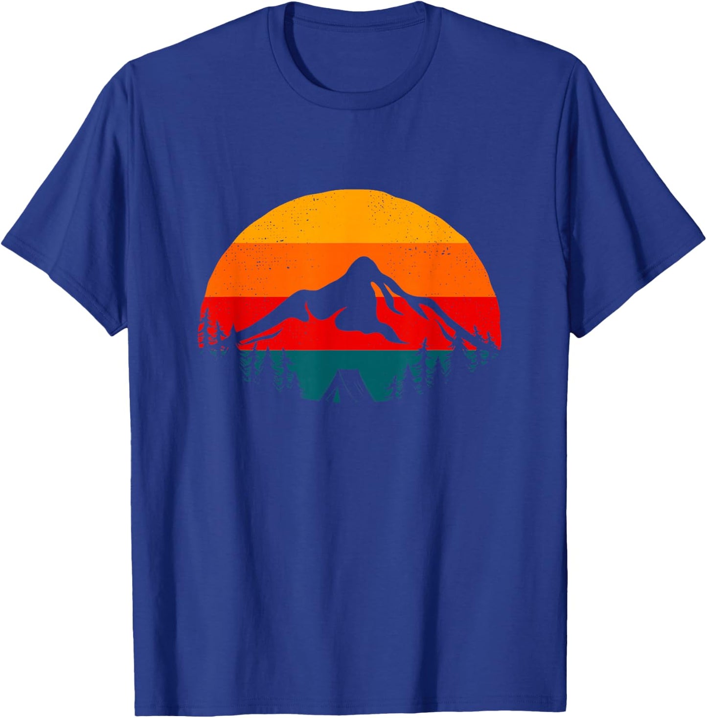 Outdoor Camping Apparel - Hiking Backpacking Camping T-Shirt - T-Shirt | Royal