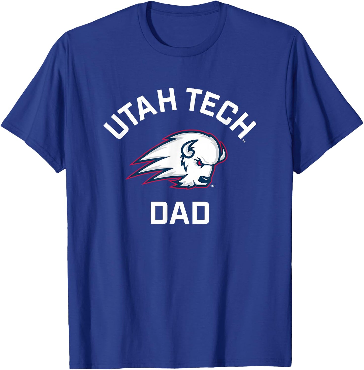 Utah Tech Trailblazers Arched Dad T-Shirt - T-Shirt | Royal