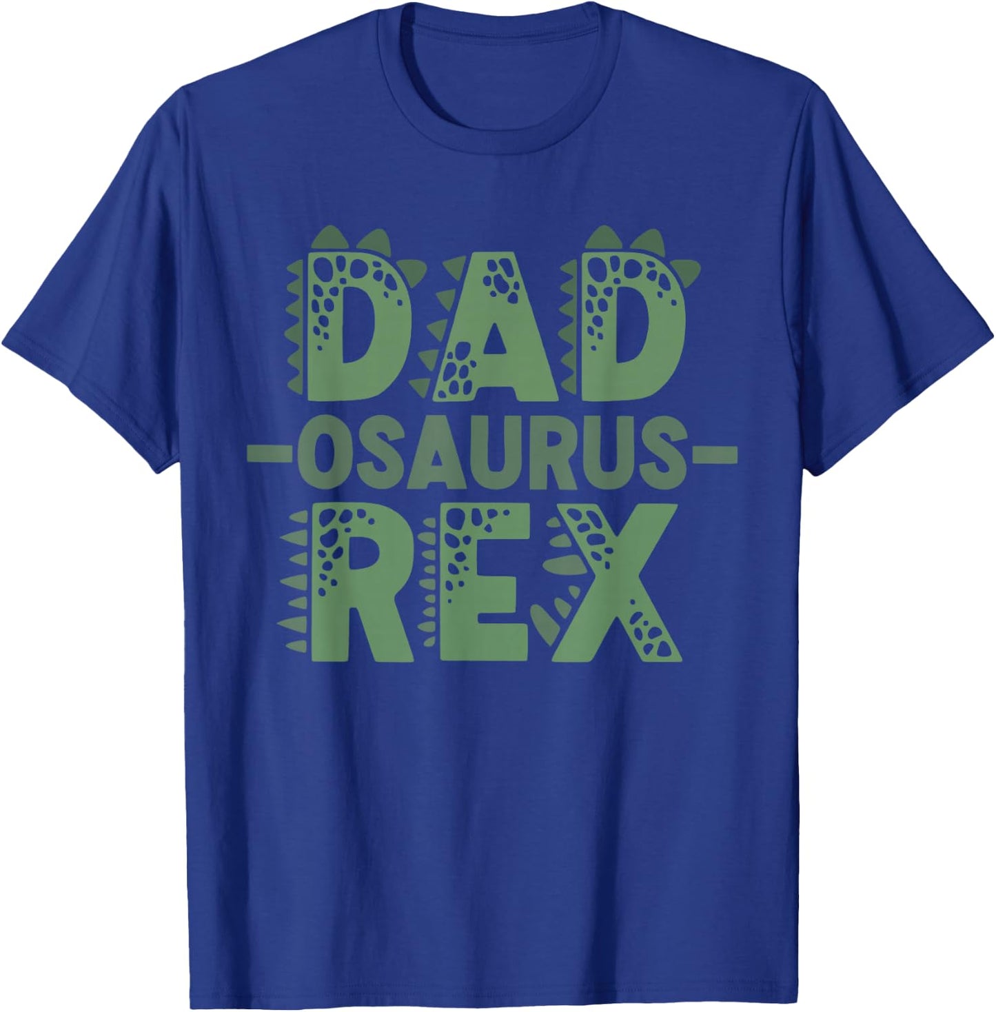 Dadsaurus T rex Dinosaur Funny Dad Saurus Matching Family T-Shirt - T-Shirt | Royal