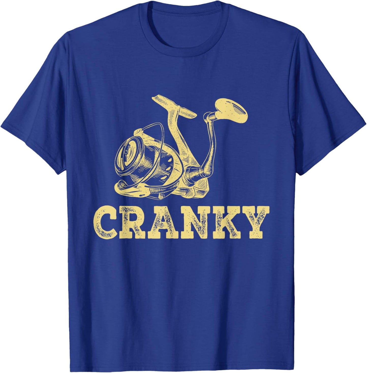 Funny Cranky Fishing Lovers Gifts Idea Boys Women T-Shirt - T-Shirt | Royal