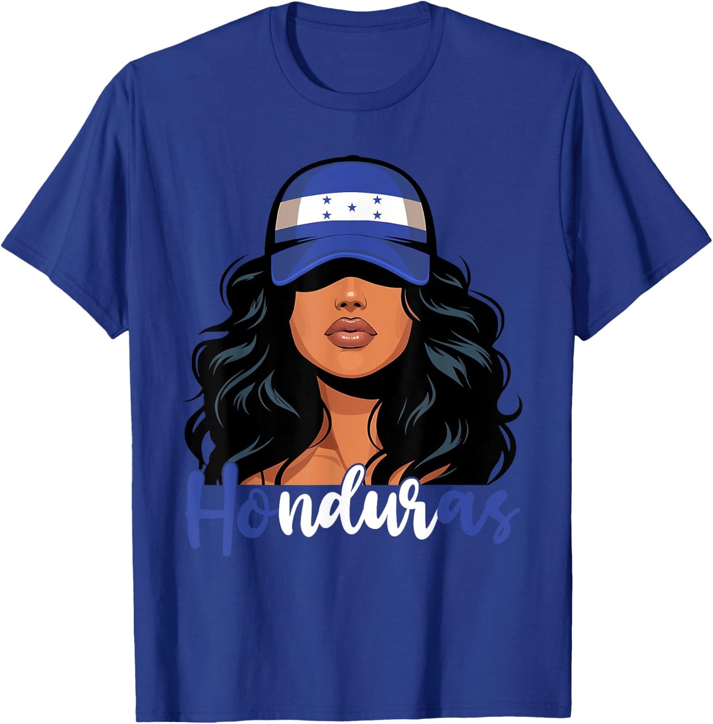 Honduran Girl Honduras Flag Proud Hondureña Women T-Shirt - T-Shirt | Royal