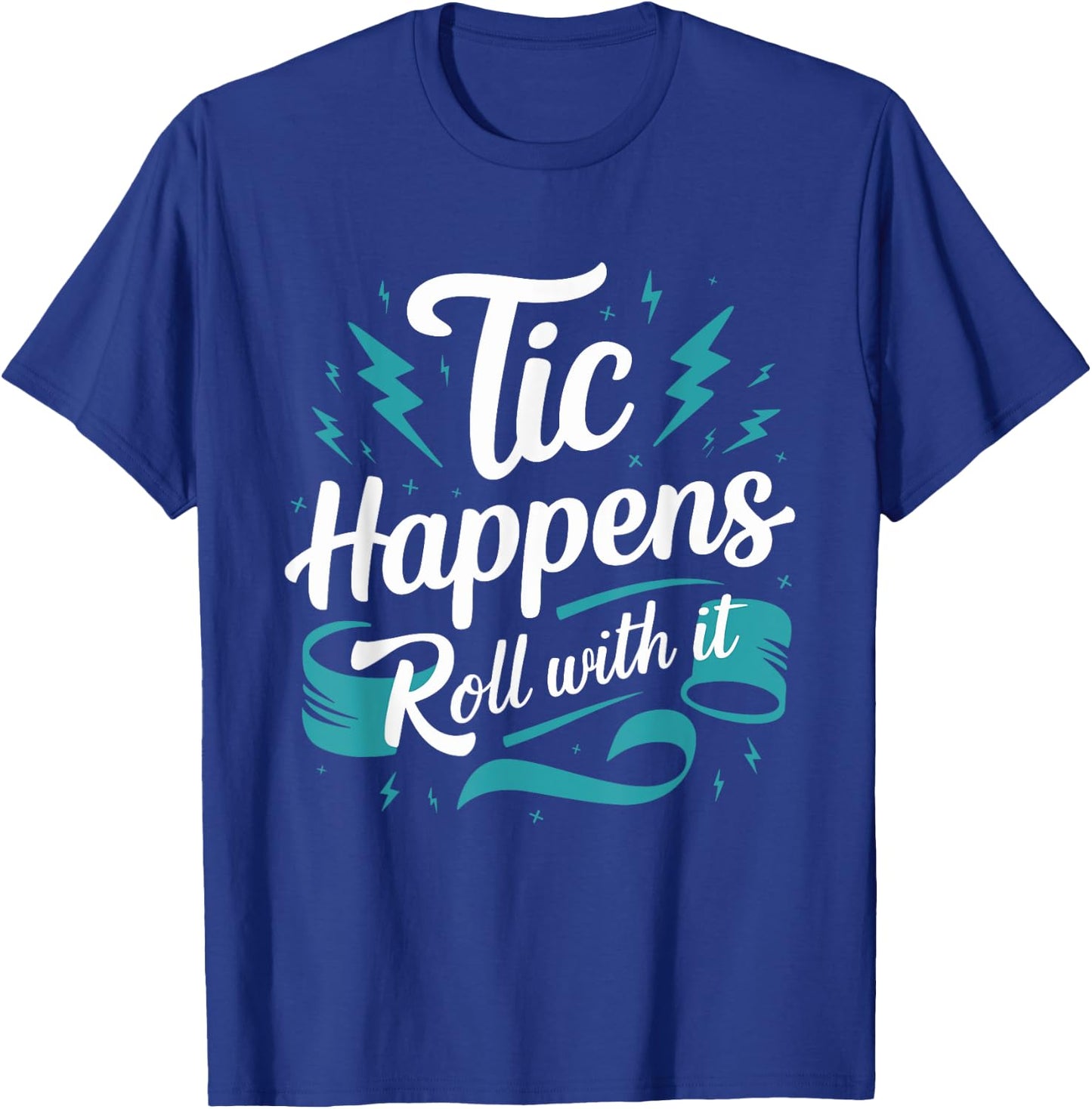 Tourette Syndrome Awareness Neurodiverse Neurodiversity T-Shirt - T-Shirt | Royal