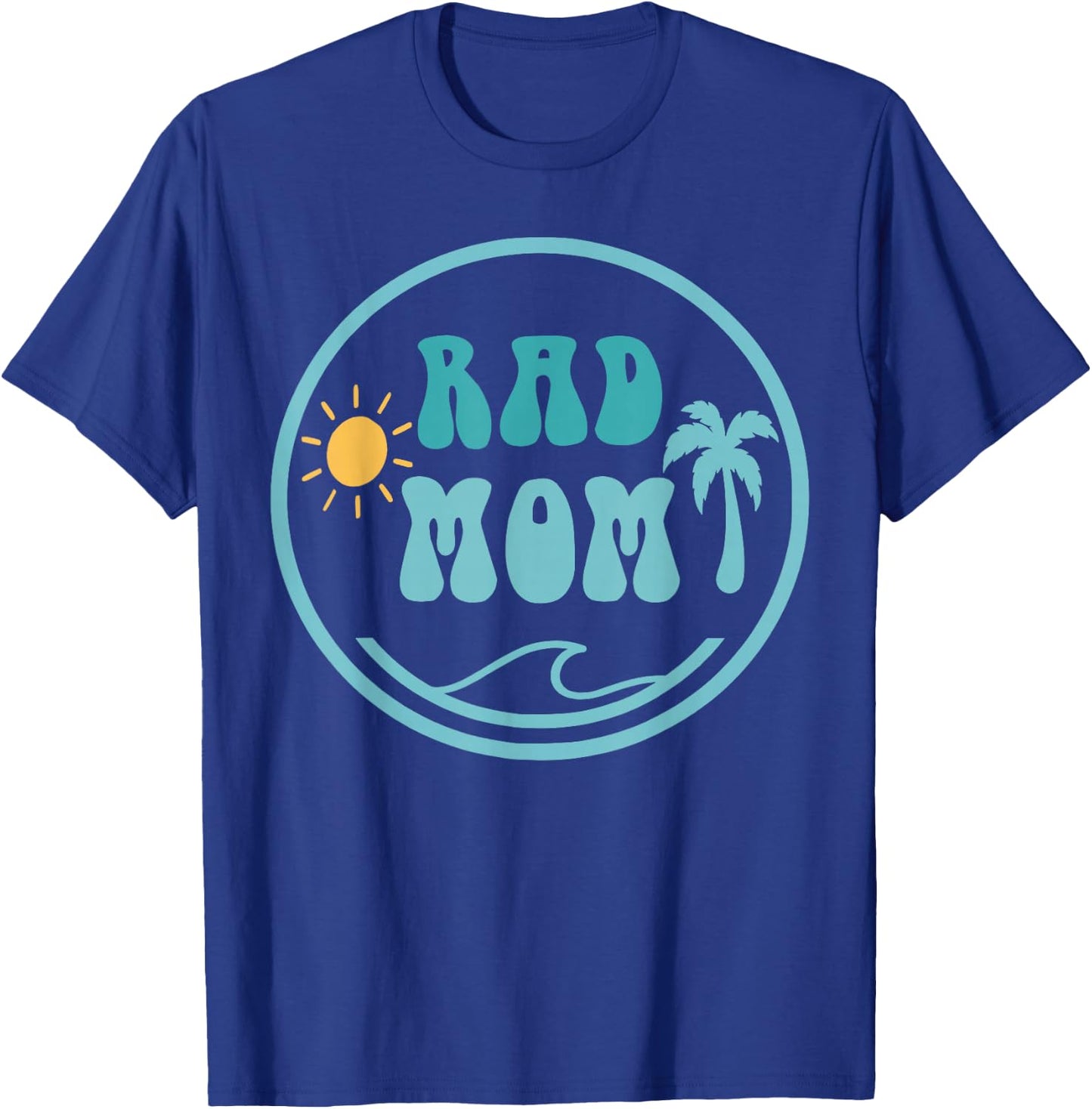 Rad Mom The Big One 1st Birthday Surf Family Matching T-Shirt - T-Shirt | Royal