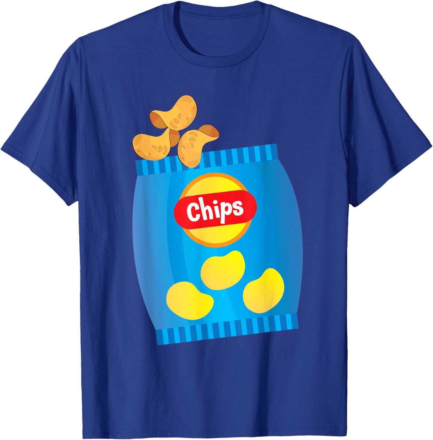 Bag Of Chips Funny Halloween Costume T-Shirt - T-Shirt | Royal