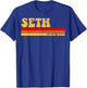 SETH Name Personalized Idea Men Retro Vintage SETH T-Shirt - T-Shirt | Royal