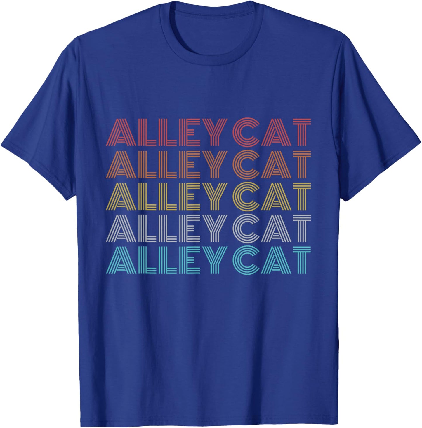 Retro Vintage Alley Cat Women Kids T-Shirt - T-Shirt | Royal