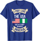 Nigeria American Flag USA Nigerian Roots Gifts T-Shirt - T-Shirt | Royal