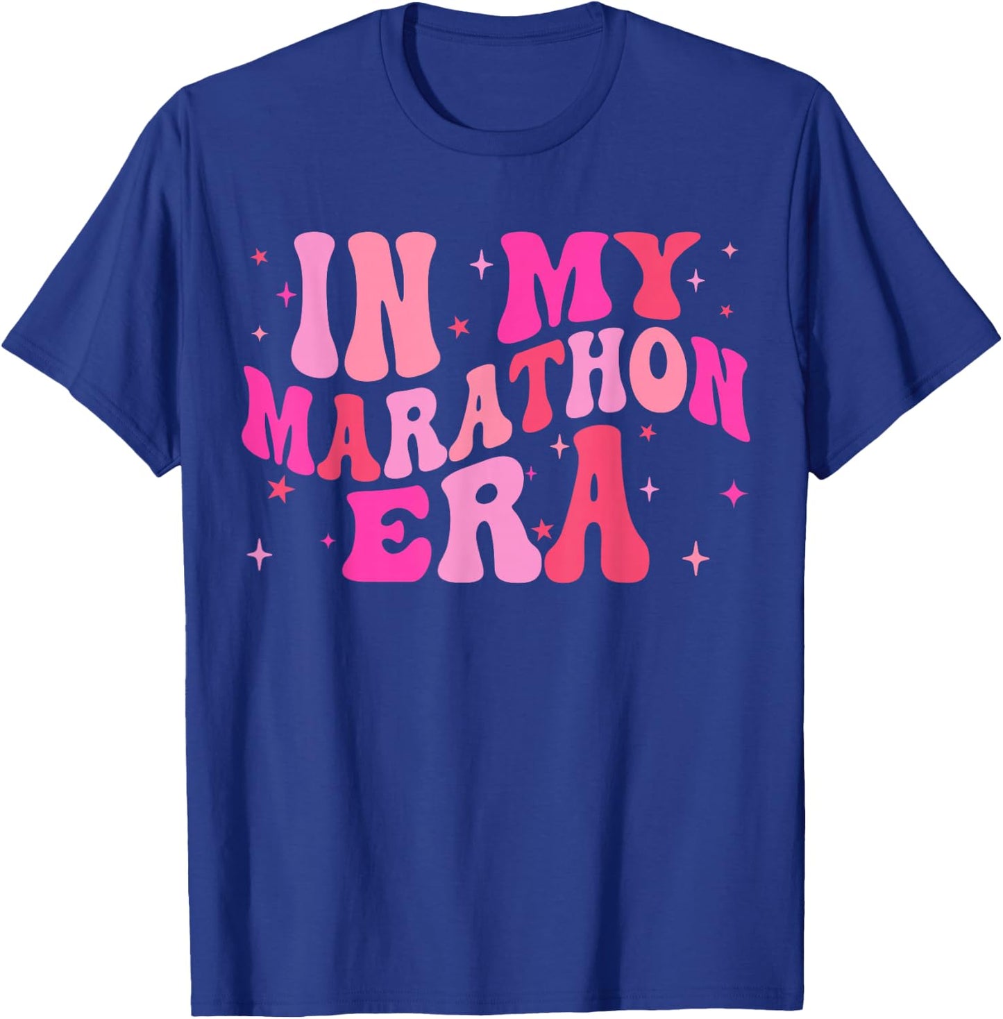In My Marathon Era Running Lover Runner Squad Women Girls T-Shirt - T-Shirt | Royal