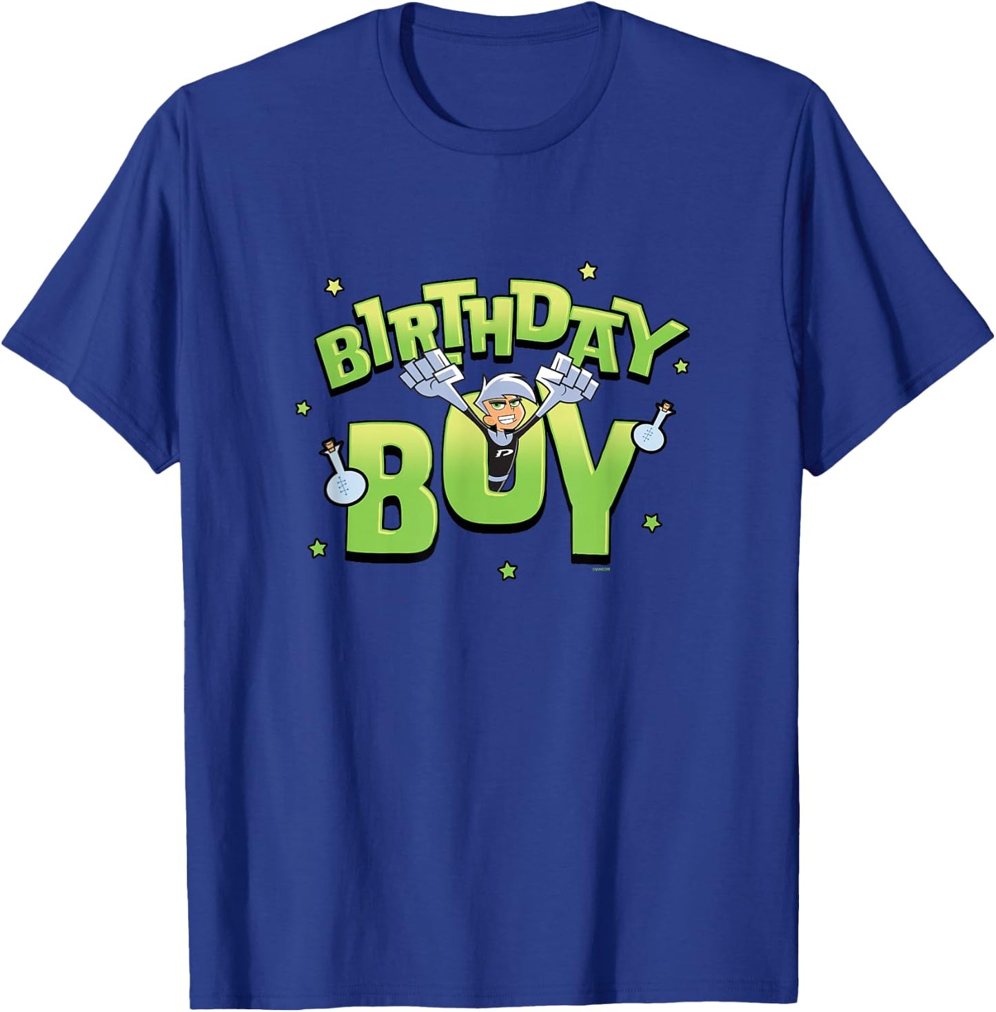 Danny Phantom Birthday Boy Ghostly Logo T-Shirt - T-Shirt | Royal