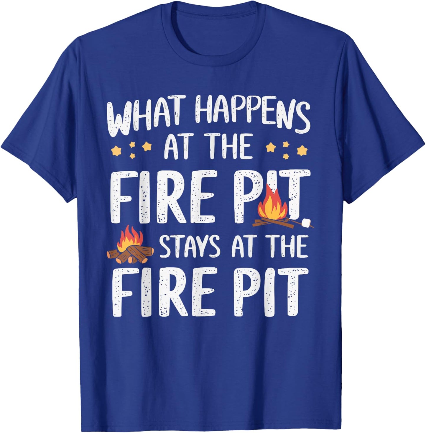Firepit Outdoor Camp Fire Pit Camping Campfire T-Shirt - T-Shirt | Royal