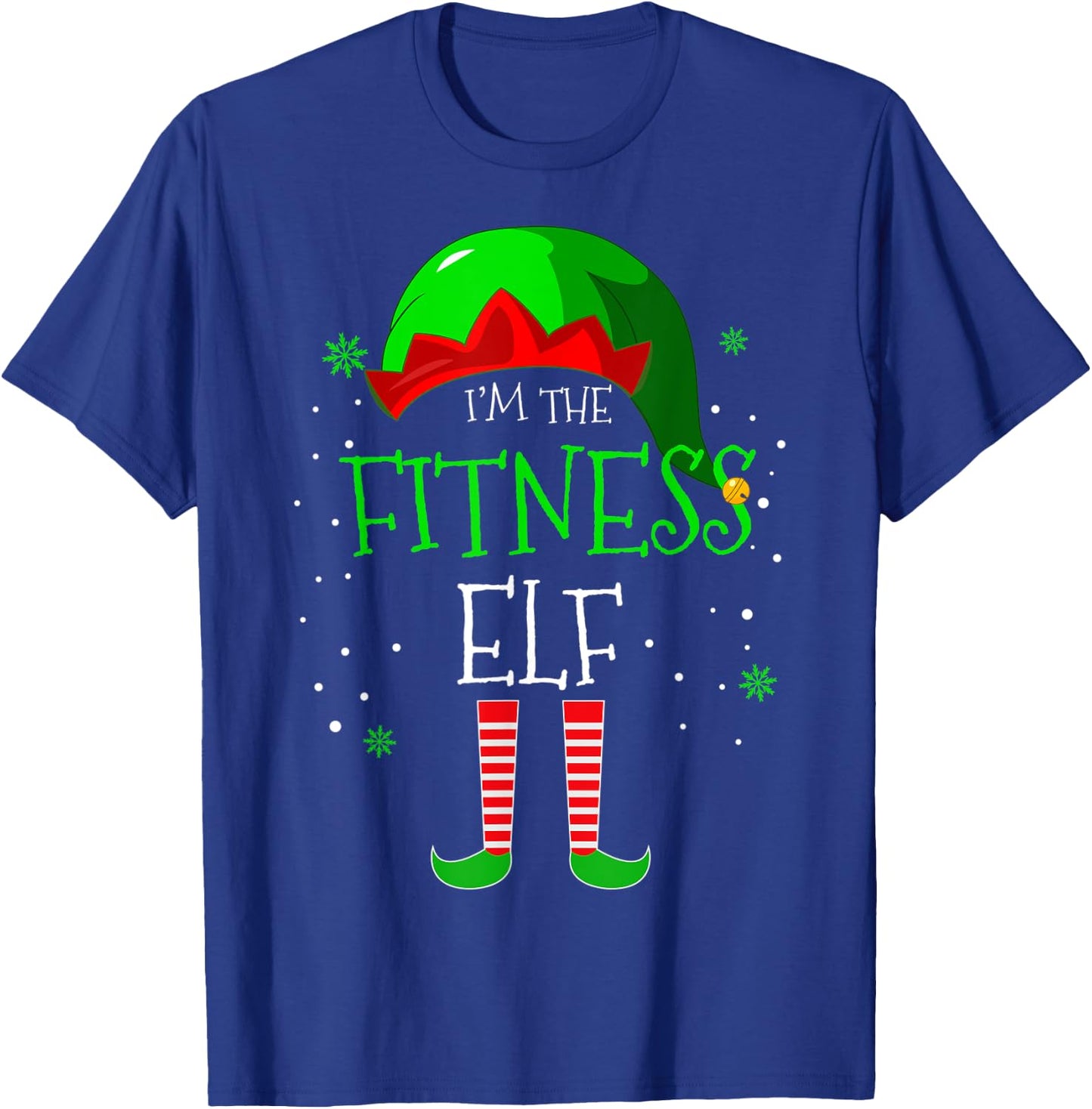 I'm the Fitness Elf Family Matching Costume Christmas Gift T-Shirt - T-Shirt | Royal