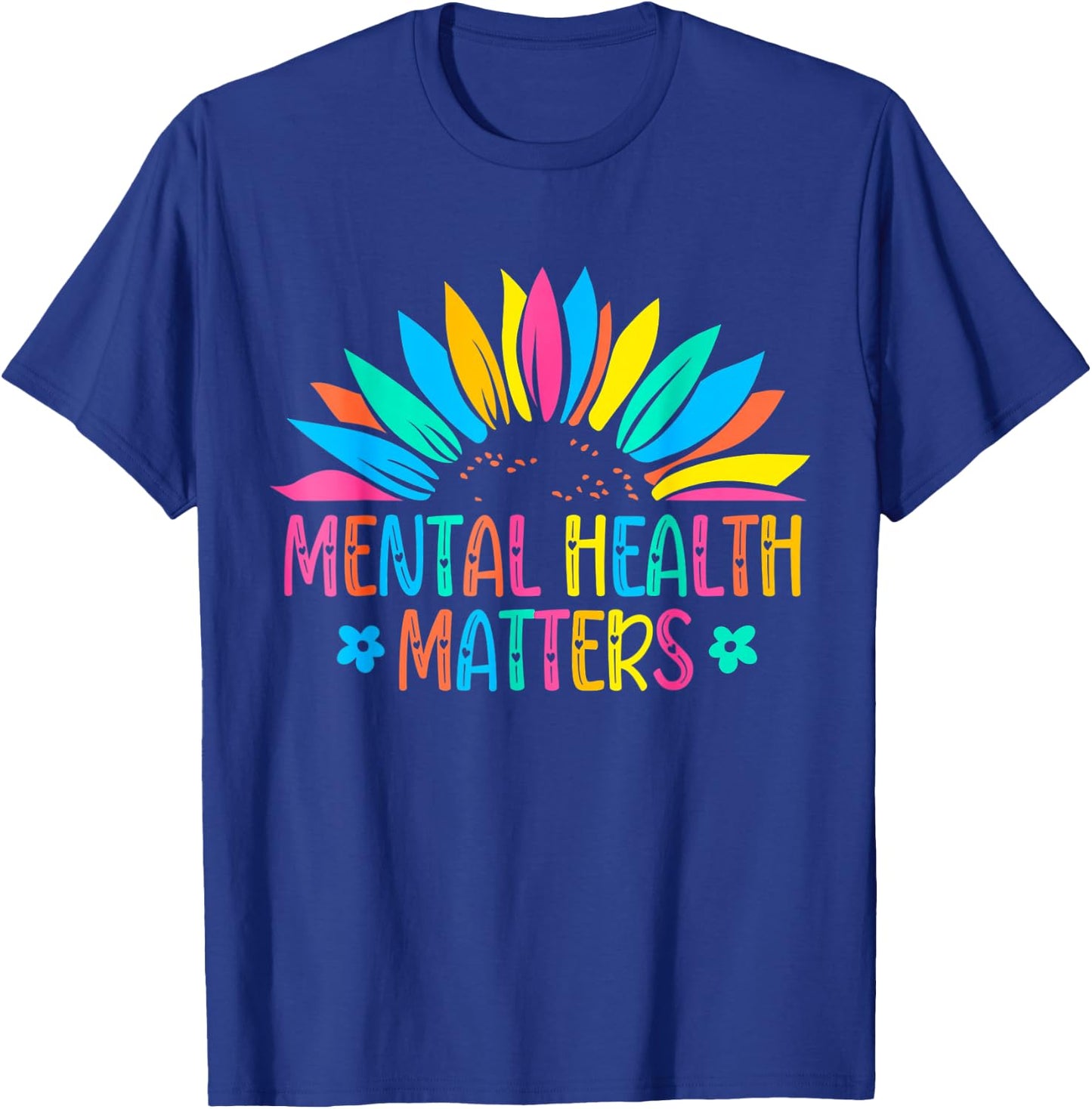 I Wear Green Mental Health Awareness Matters Support Warrior T-Shirt - T-Shirt | Royal