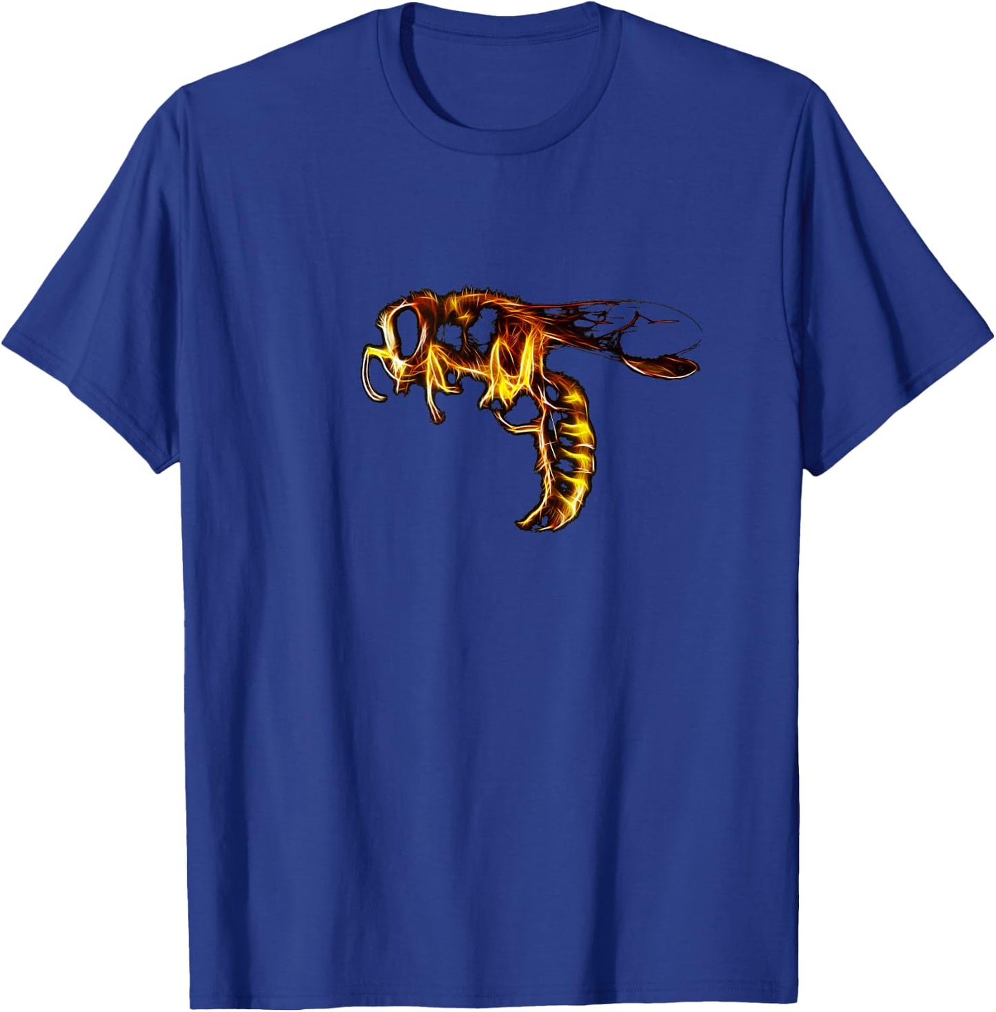 Abstract Yellow-Jacket Hornet Wasp T-Shirt - T-Shirt | Royal