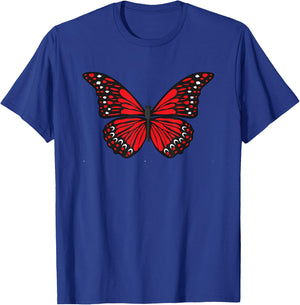 Cute Red Butterfly T-Shirt - T-Shirt | Royal