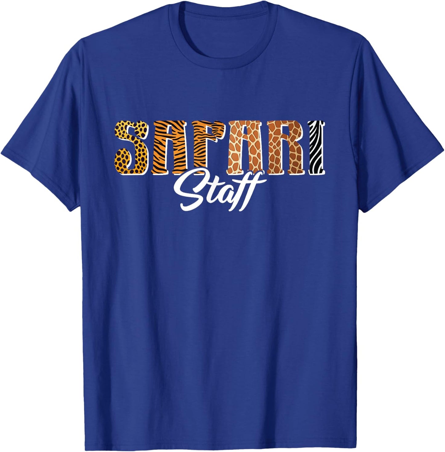 Safari Staff Wild Zoo Jungle Animal Birthday Matching Family T-Shirt - T-Shirt | Royal