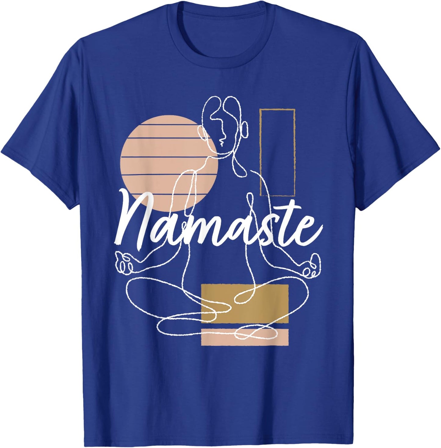Namaste Girl Yoga Woman Yoga Meditation Yoga T-Shirt - T-Shirt | Royal