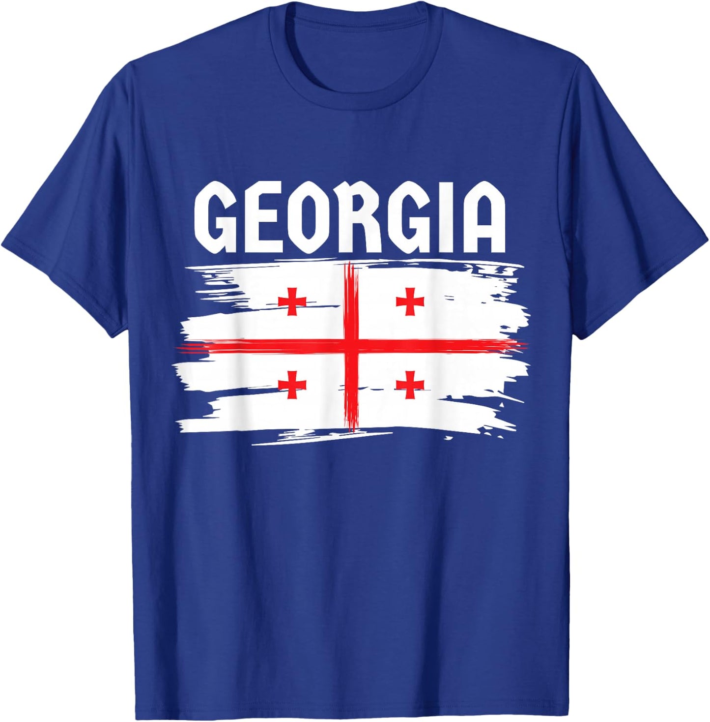 Georgia Country Flag, Georgian T-Shirt - T-Shirt | Royal