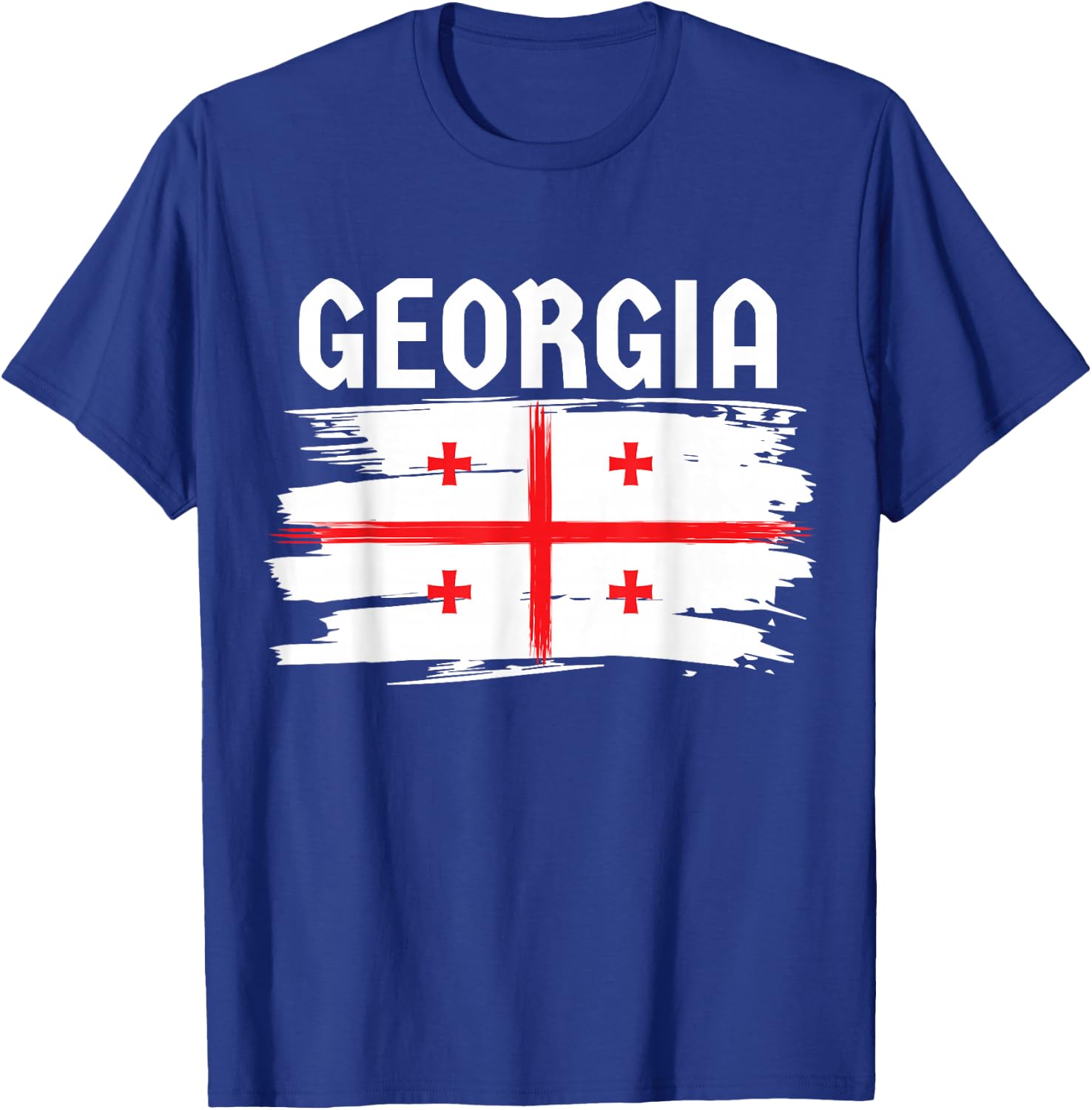 Georgia Country Flag, Georgian T-Shirt - T-Shirt | Royal